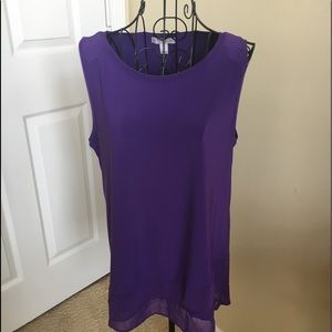 DRESS BARN NEW lovely purple soft sleeveless top
